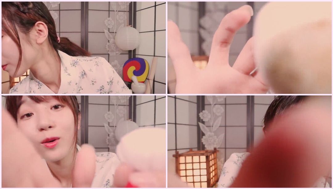 你身上的传统韩国化妆/ ASMR Tingly 化妆师 旗袍Asmr ASMR视频