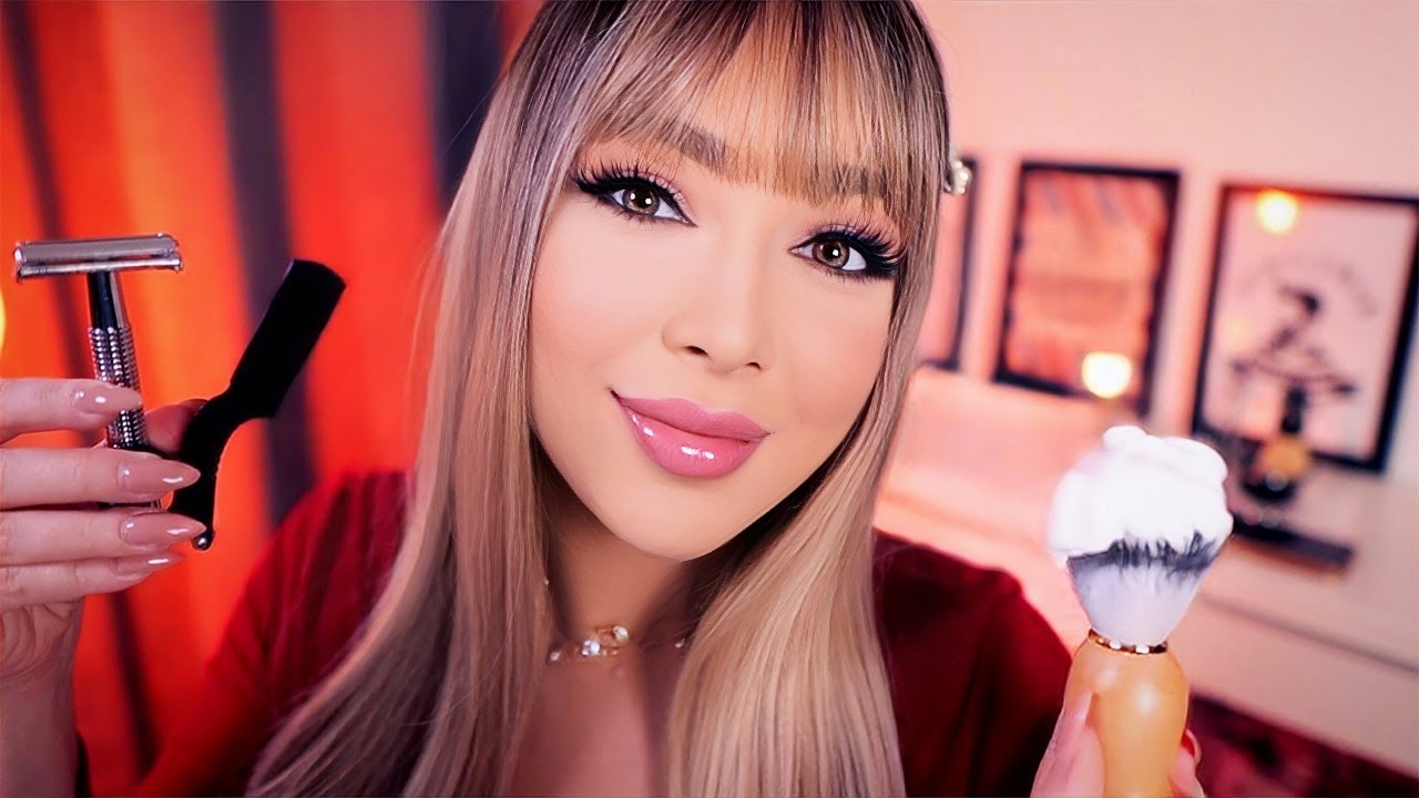ASMR 最好的剃须刀理发店角色扮演,轻浮 ASMR