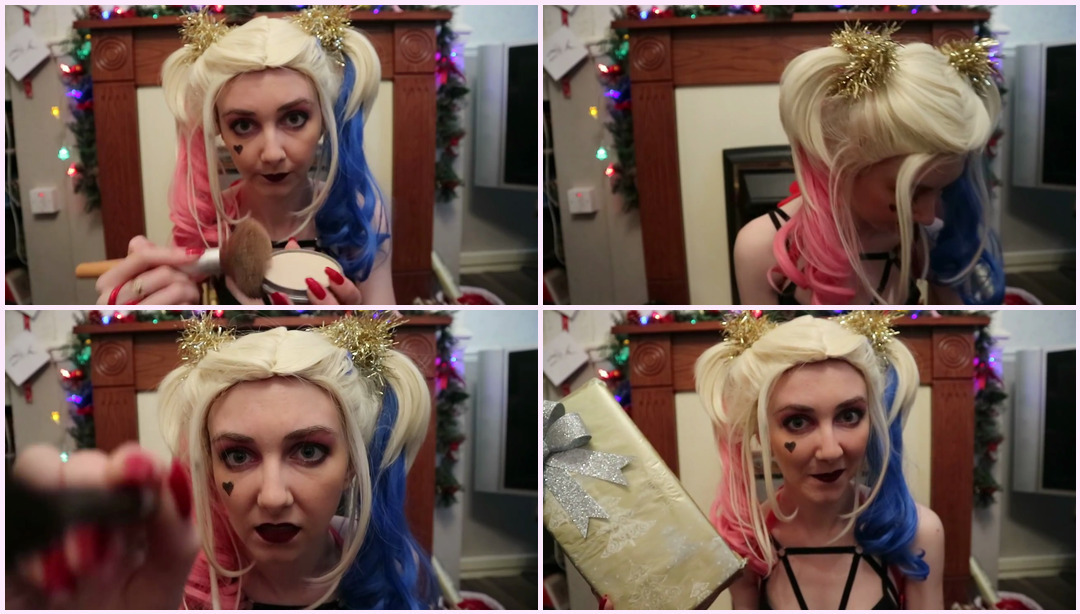 哈雷做你的圣诞化妆 (ASMR) Cosplay ASMR视频