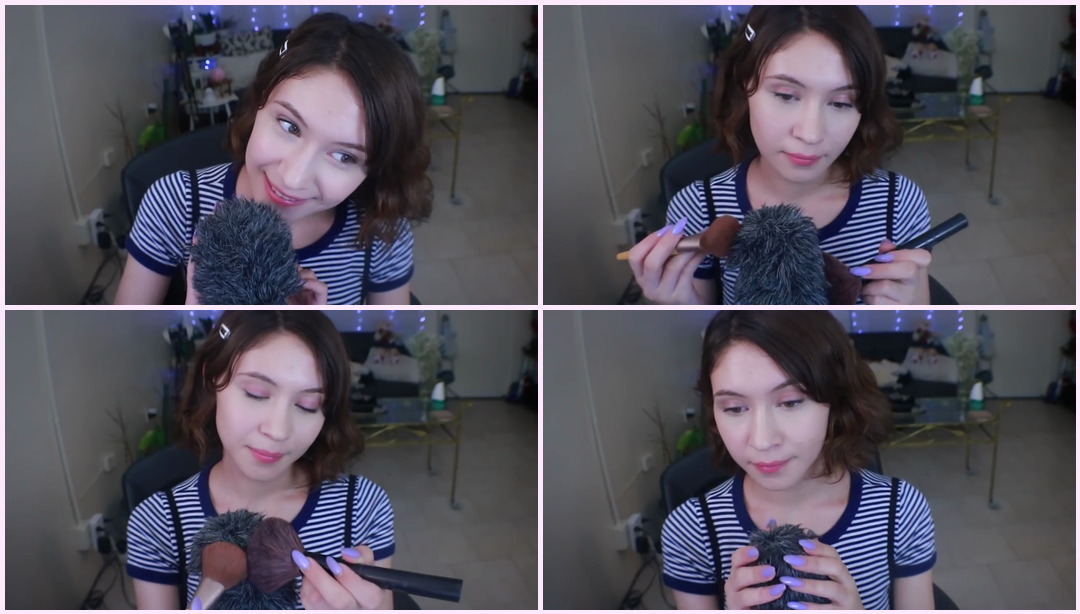 ASMR |柔软的麦克风刷和麦克风刮擦 Sabrin ASMR视频