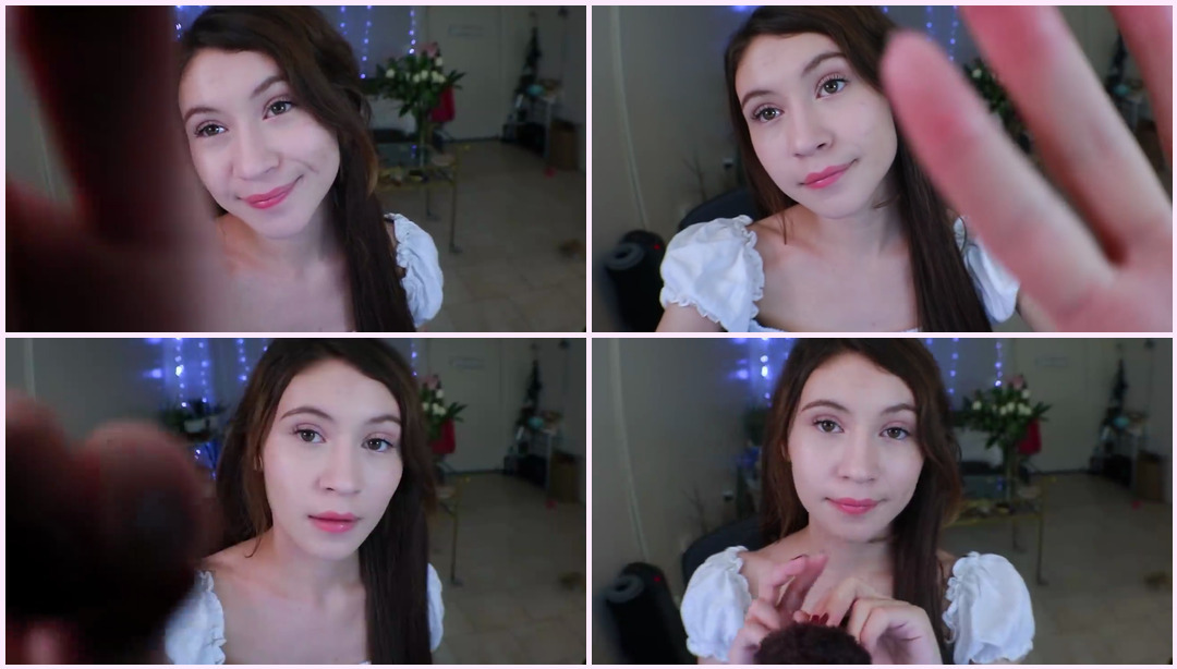 ASMR |缓解压力（刷脸、抚脸、拔毛） Sabrin ASMR视频