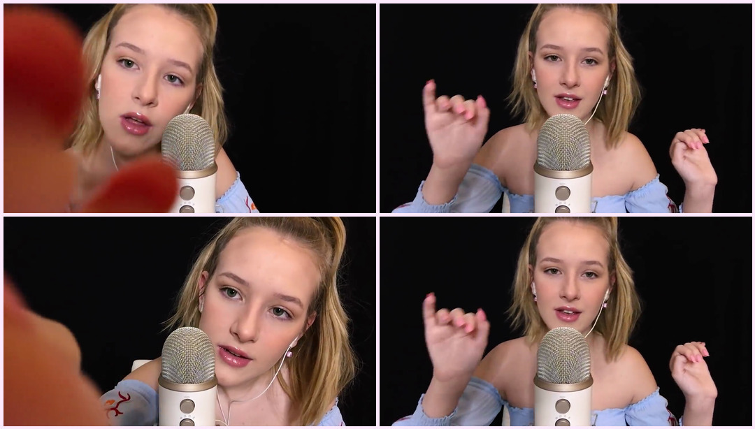 ASMR 面部触摸和手部动作 Diddly ASMR视频