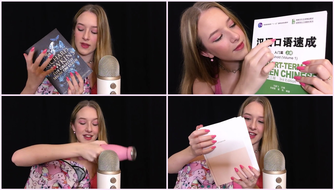 ASMR 我的大学包里有什么？ （轻声细语） Diddly ASMR视频