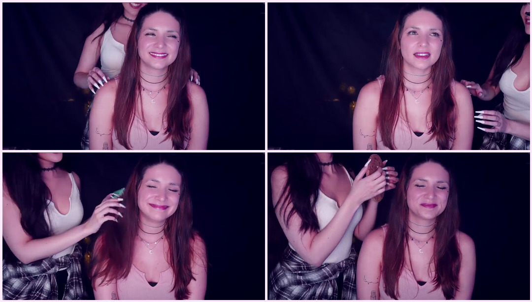 试图将 ASMR 提供给 ASMRtist ft. ASMR Miss Mi 双胞胎Asmr ASMR视频