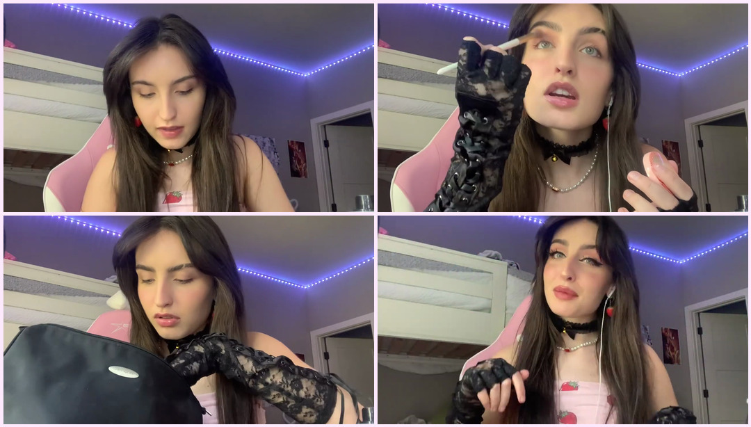 ASMR | Chill GRWM（耳语化妆应用，嘴里的声音）- 蕾丝Asmr ASMR视频