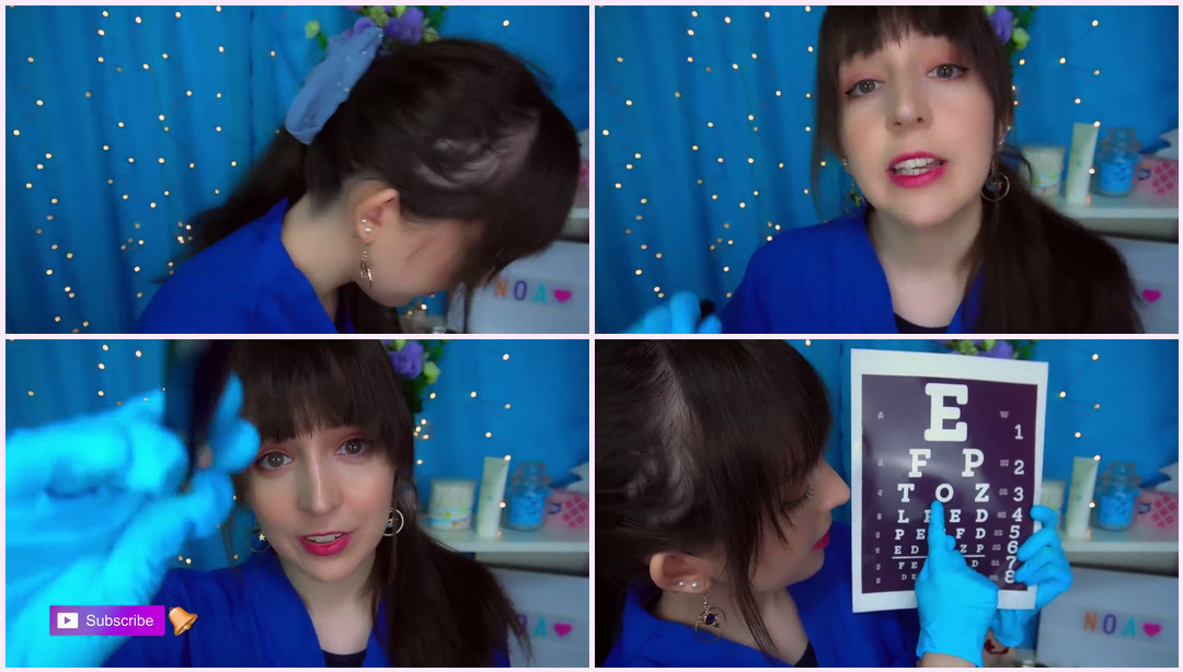 ASMR [Sub] 视力测试（光触发，软语） 诺亚Noa ASMR视频