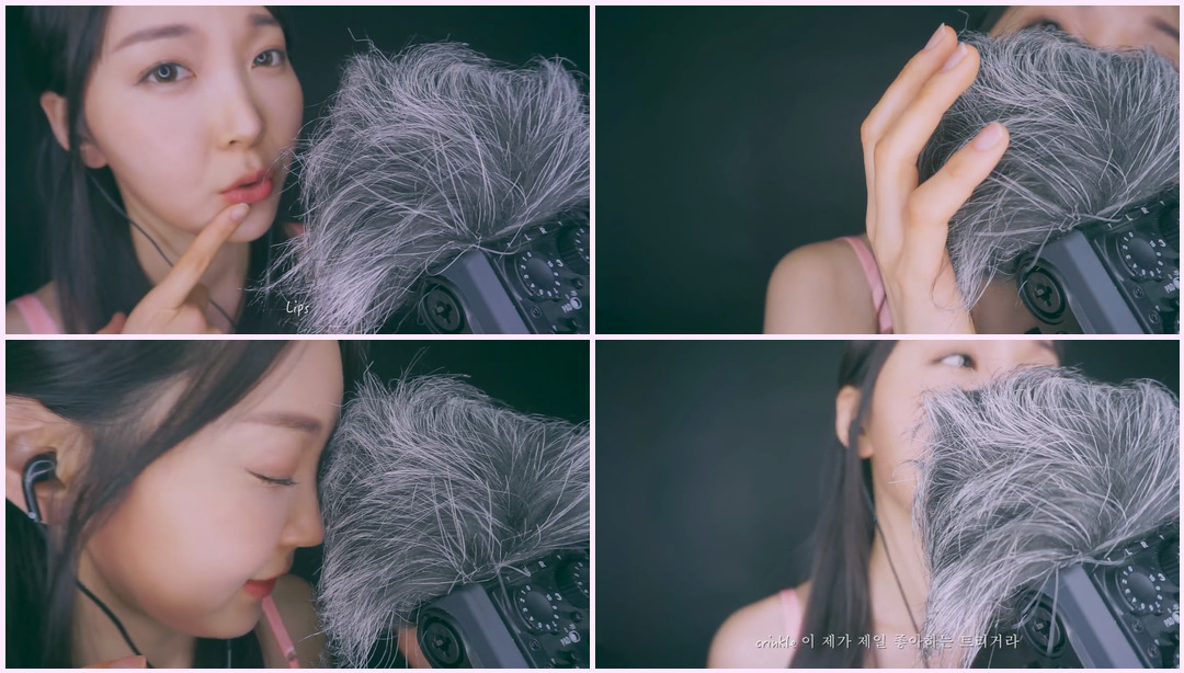 ASMR 蓬松耳语 刷牙 摩擦 Eunzel ASMR视频