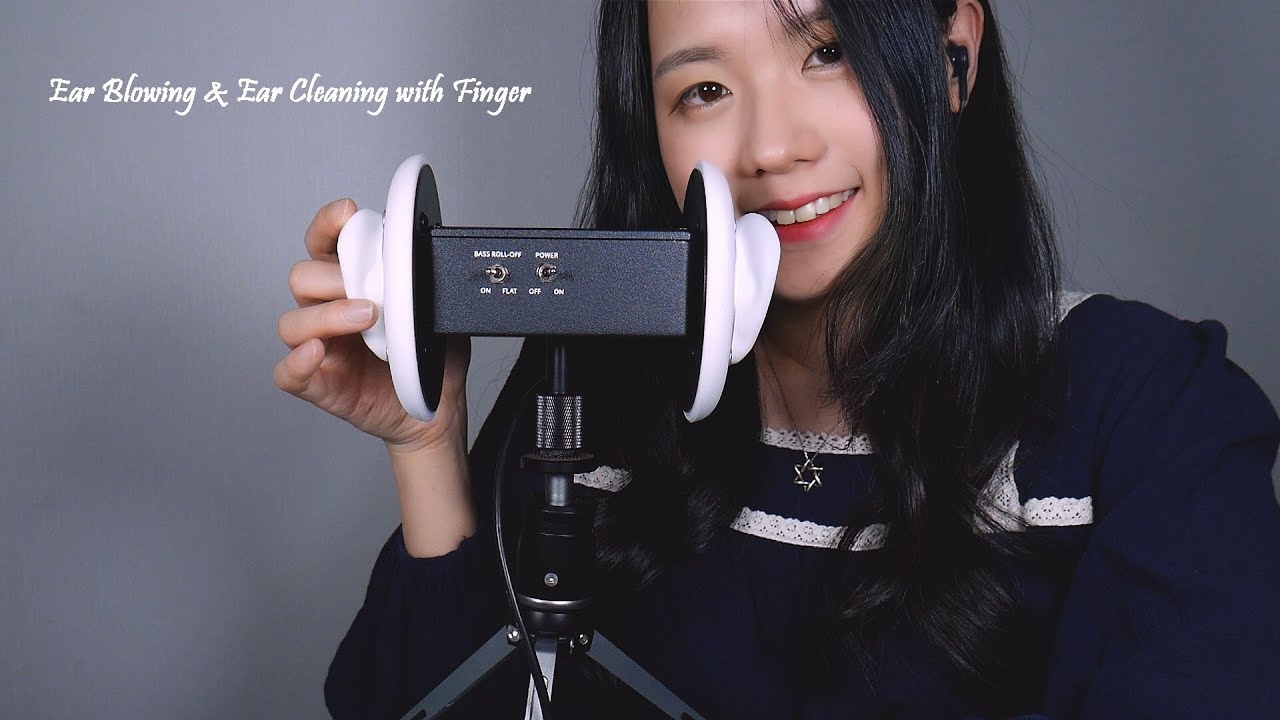 ASMR 3Dio 耳朵清洁与手指和耳朵吹气 1 小时（不说话）