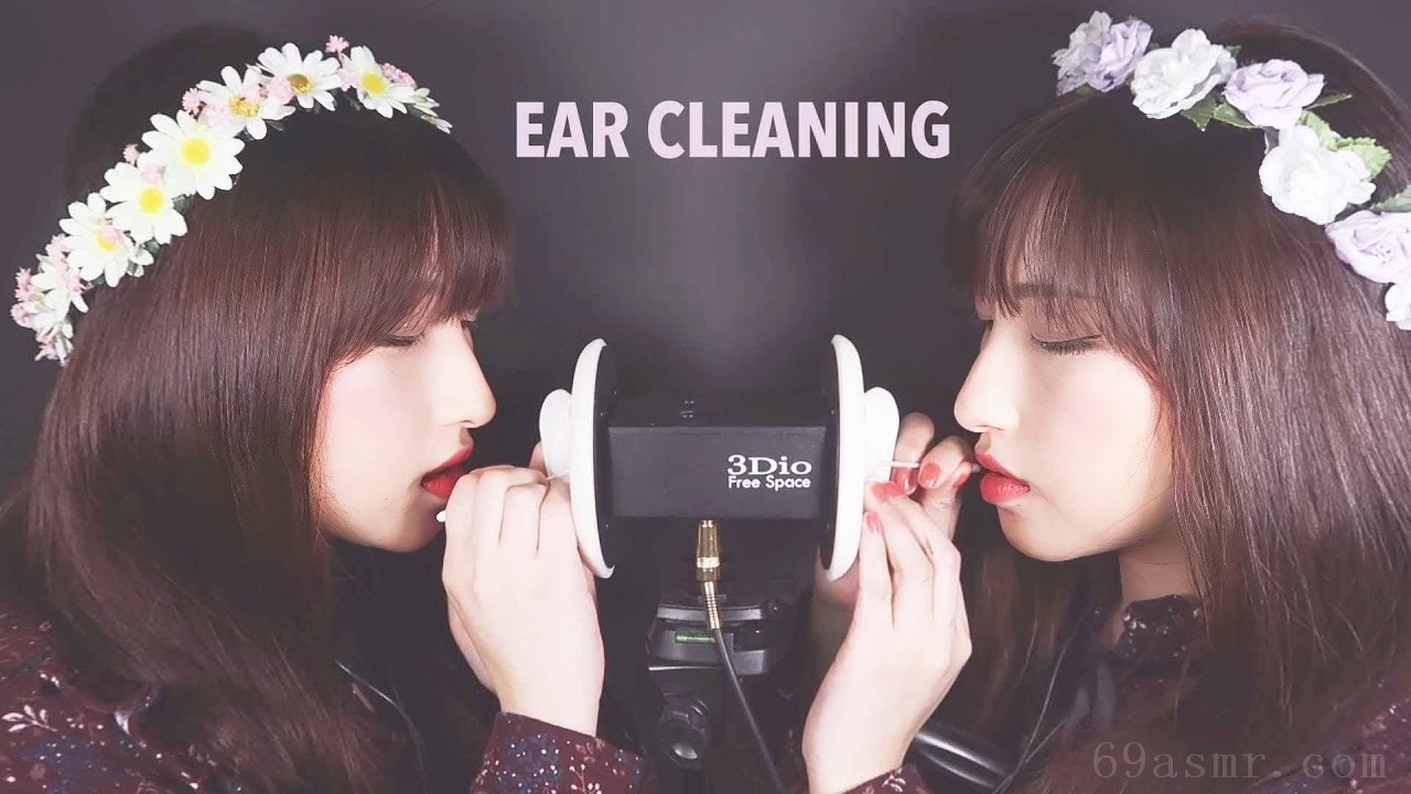 ASMR。用棉签清洁双耳(壮举。嘴巴的声音)-
