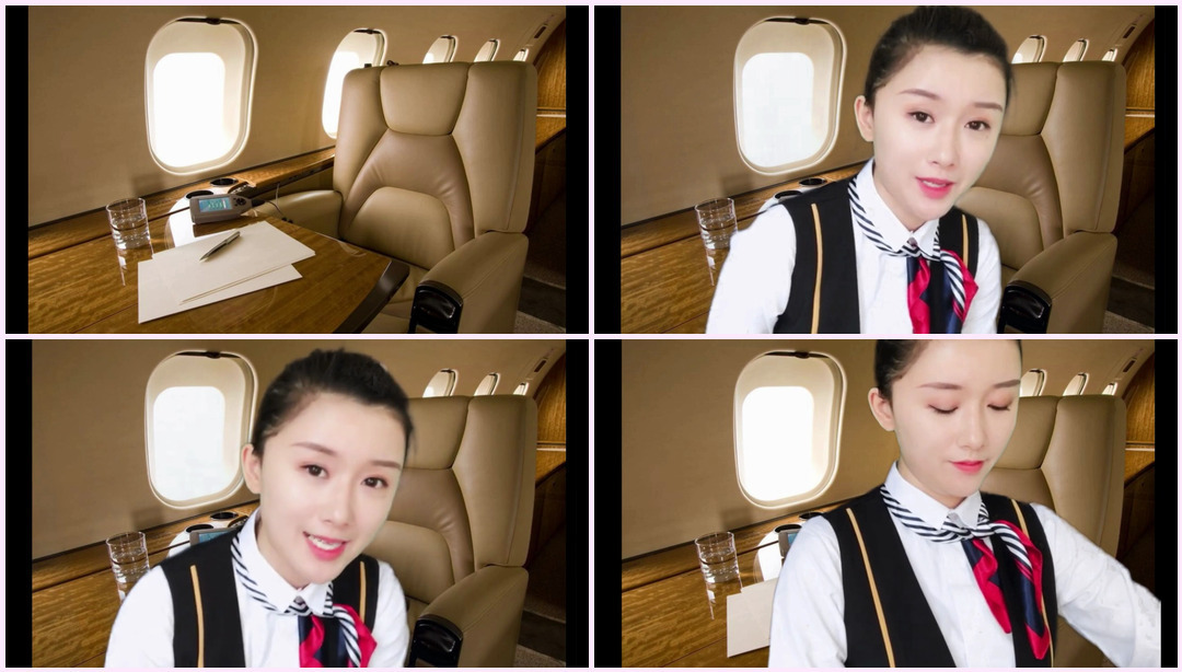 【中文ASMR】中文情景+安眠向+头等舱空姐一对一服务+轻语+各种物品的敲击声 YUN ASMR视频