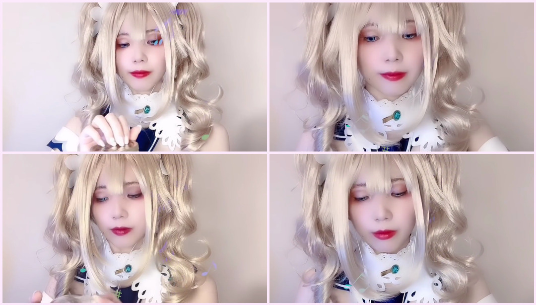 [ASMR] 夏季清凉水声 原神 Cosplay芭芭拉水声-- 双胞胎Asmr ASMR视频