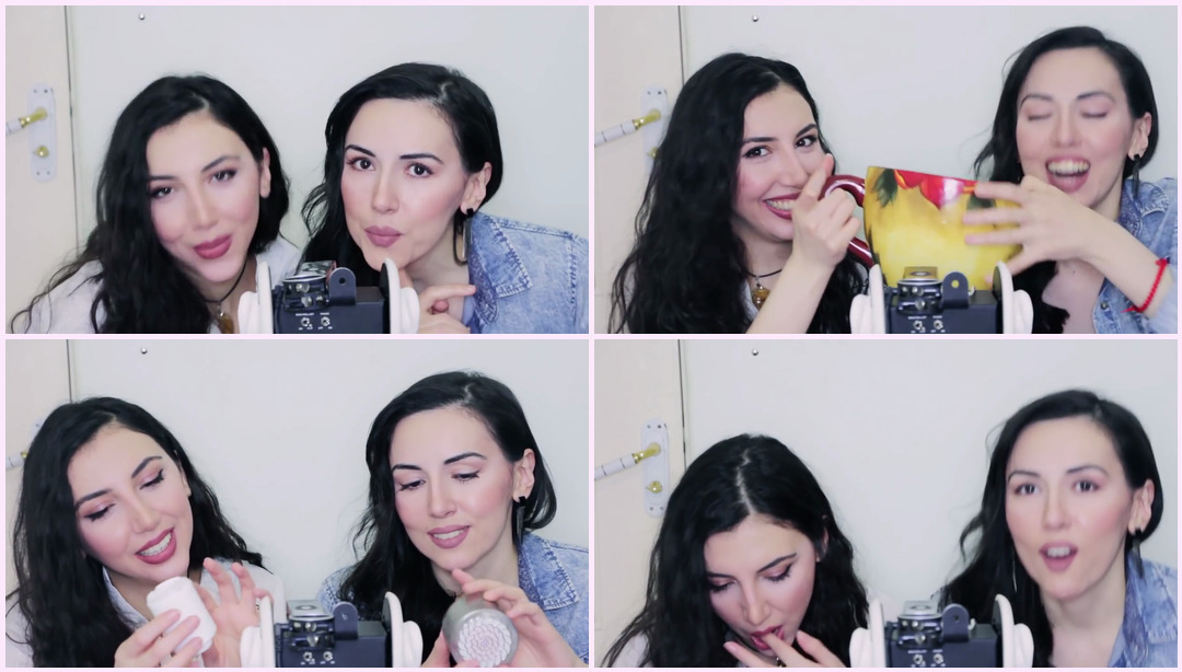 ASMR 新触发游戏♡ Crazy Sisters Back ♡ with ANYA WHISPERS ♡ Ear To Ear Whisper Miss ASMR视频