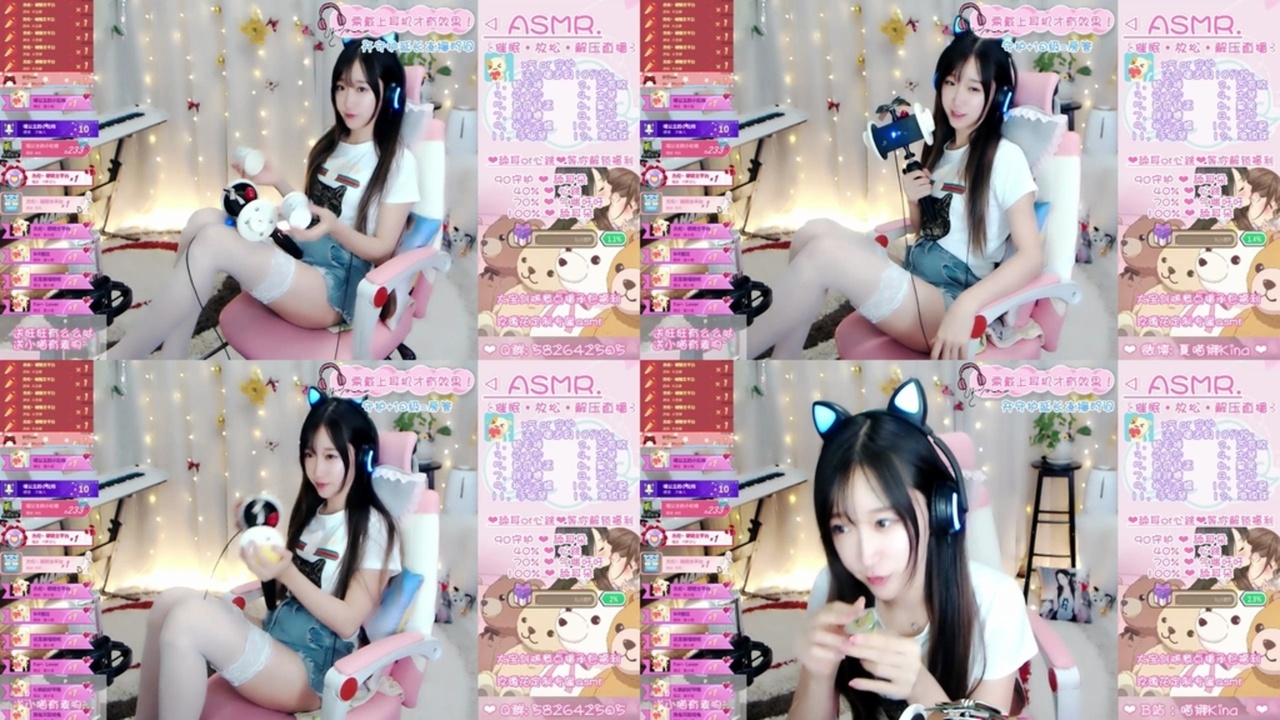 夏喵娜ASMR-白丝 果冻 轻语p2 国内Asmr ASMR视频